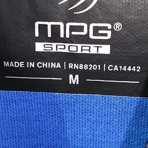 MPG Sport Sweatshirt Jacket - M - Blue Black Gray - Picture 8 of 16